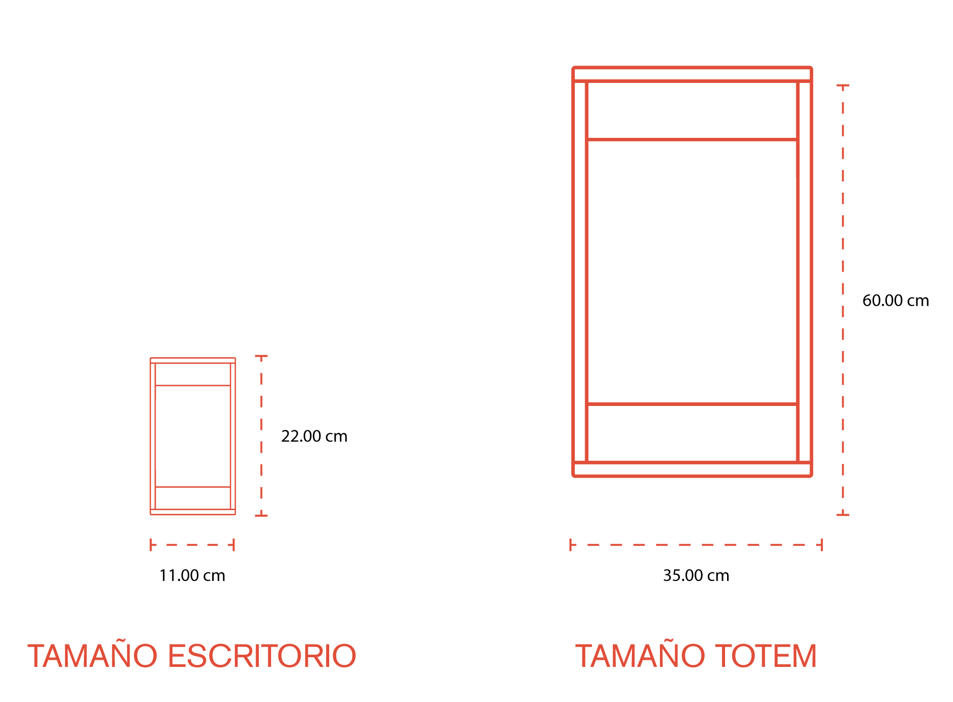Tamaños disponibles